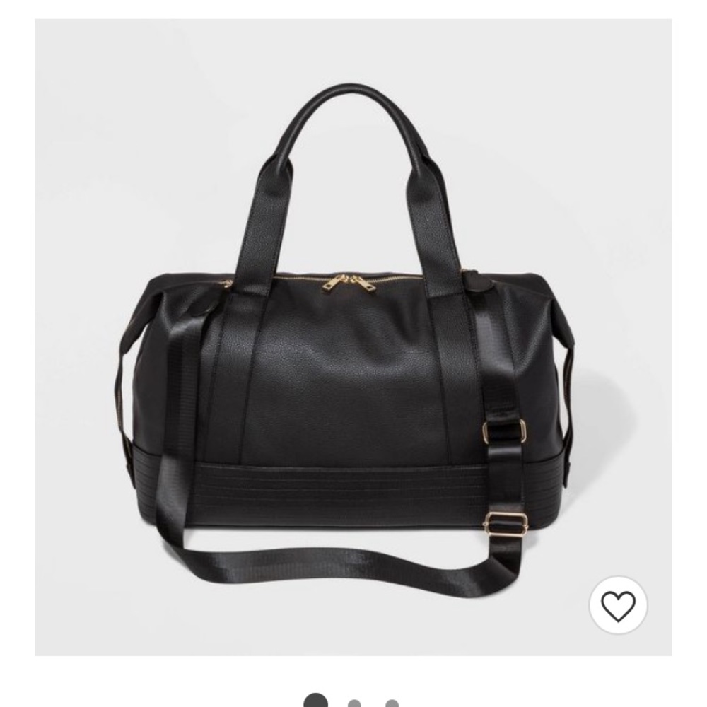 NWT black weekender bag